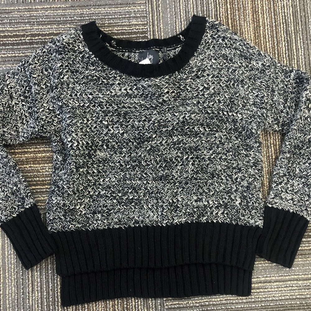 J&J Black and White Sweater
